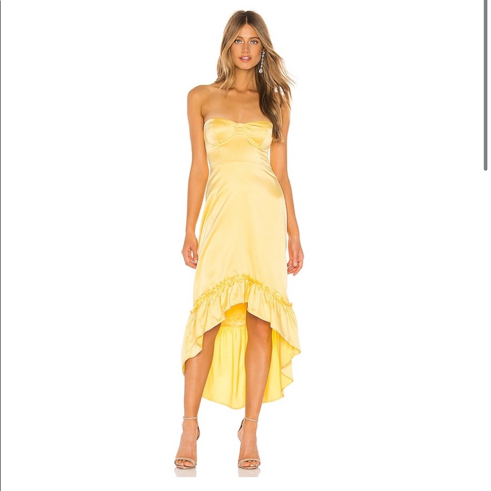 Majorelle Tangier Midi Dress Yellow